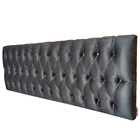 Cabeceira Cama Box Capitonê Suede Liso Vintage Cinza  Casal 1