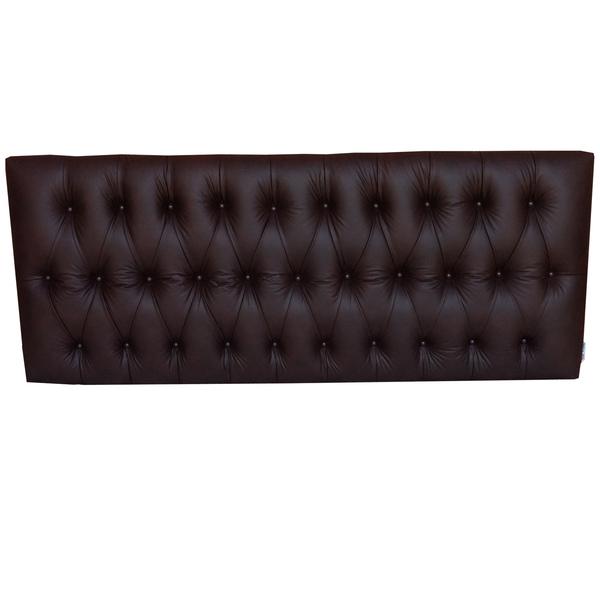 Cabeceira Cama Box Capitonê Vintage Corino Marrom  Solteiro 9