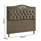 Cabeceira Cama Box Casal 1,60 Estofada Belize Plus Speciale H