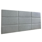 Cabeceira Cama Box Casal 12 Blocos Alce Couch Linho Cinza Cla