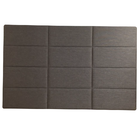 Cabeceira Cama Box Casal 12 Blocos Alce Couch Linho Marrom Cl