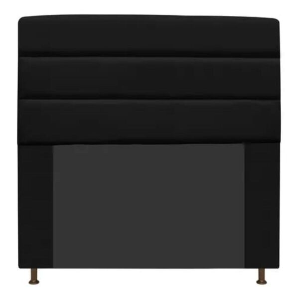 Cabeceira Cama Box Casal 140 Cm Argentina A01 Suede Preto