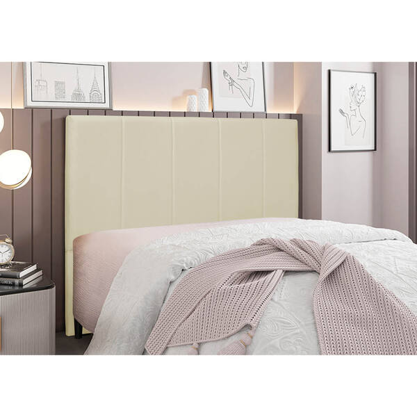 Cabeceira Cama Box Casal 140 Cm Arizona Veludo S04 - D'rossi