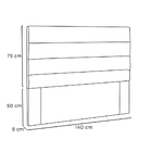 Cabeceira Cama Box Casal 140 Cm Arles Veludo Marrom S04 - D'r
