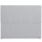 Cabeceira Cama Box Casal 140 Cm Aurora W01 Bouclê Cinza - Lya