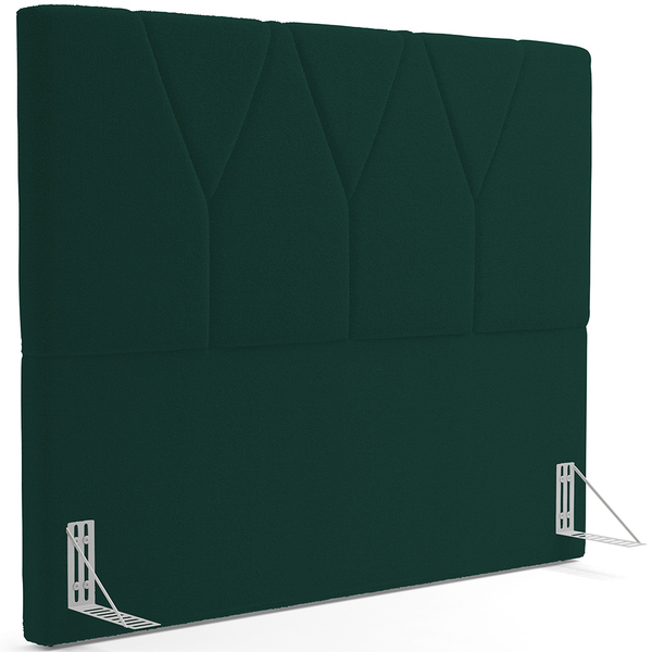 Cabeceira Cama Box Casal 140 Cm Aurora W01 Bouclê Verde - Lya