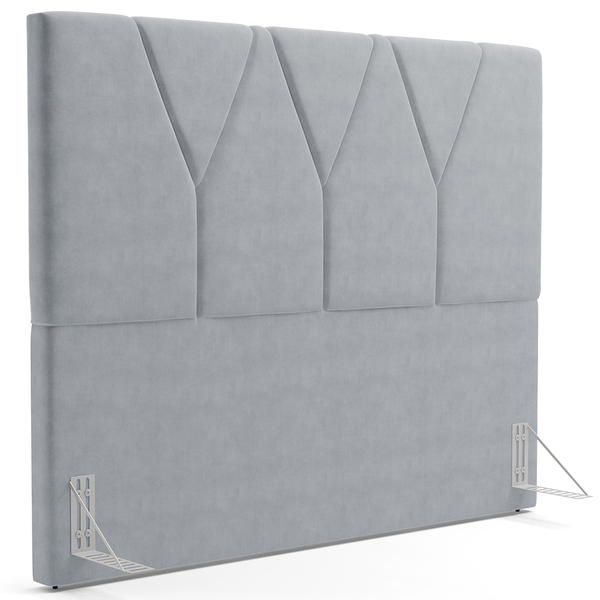 Cabeceira Cama Box Casal 140 Cm Aurora W01 Suede Cinza - Lyam