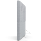 Cabeceira Cama Box Casal 140 Cm Aurora W01 Suede Cinza - Lyam