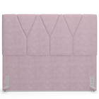 Cabeceira Cama Box Casal 140 Cm Aurora W01 Suede Rosê - Lyam