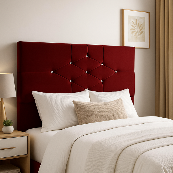 Cabeceira Cama Box Casal 140 Cm Camboriú Suede Marsala