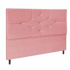 Cabeceira Cama Box Casal 140 Cm Camboriú Suede Rosa