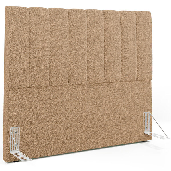 Cabeceira Cama Box Casal 140 Cm Dália W01 Bouclê Mostarda - L