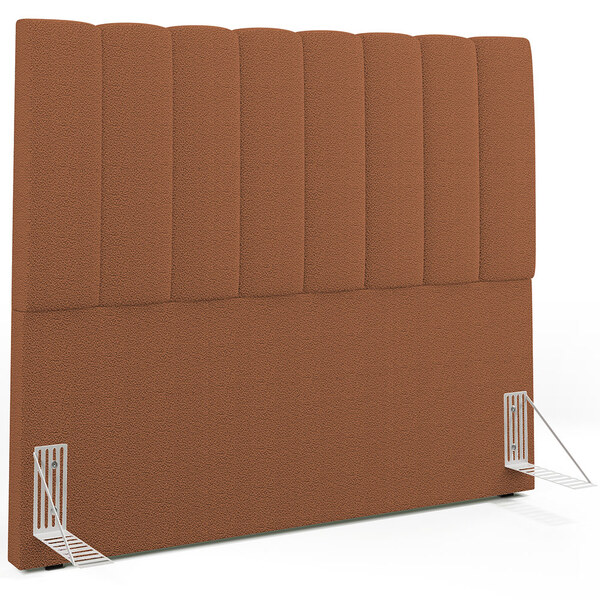 Cabeceira Cama Box Casal 140 Cm Dália W01 Bouclê Terracota -