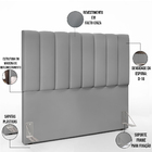 Cabeceira Cama Box Casal 140 Cm Dália W01 Facto Cinza - Lyam