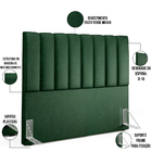 Cabeceira Cama Box Casal 140 Cm Dália W01 Facto Verde Musgo -