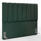 Cabeceira Cama Box Casal 140 Cm Dália W01 Linho Verde Musgo -