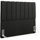 Cabeceira Cama Box Casal 140 Cm Dália W01 Poliéster Preto - L