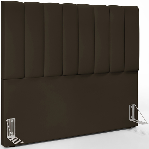 Cabeceira Cama Box Casal 140 Cm Dália W01 Suede Marrom - Lyam