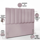 Cabeceira Cama Box Casal 140 Cm Dália W01 Suede Rosê - Lyam D