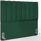 Cabeceira Cama Box Casal 140 Cm Dália W01 Suede Verde Musgo -
