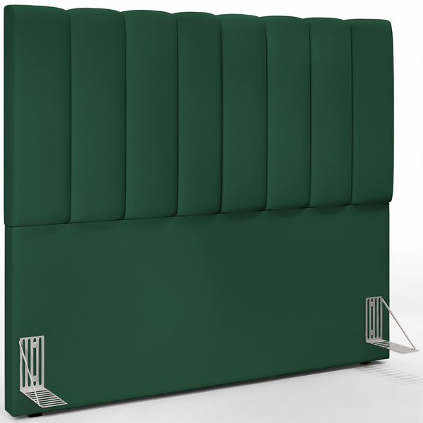 Cabeceira Cama Box Casal 140 Cm Dália W01 Suede Verde Musgo -