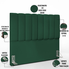 Cabeceira Cama Box Casal 140 Cm Dália W01 Suede Verde Musgo -