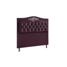 Cabeceira Cama Box Casal 140 Cm Estofada Luxor Roxo Holanda P