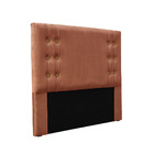 Cabeceira Cama Box Casal 140 Cm Gênova Veludo Cobre S04 - D'r