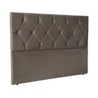Cabeceira Cama Box Casal 140 Cm Julia -marrom Suede