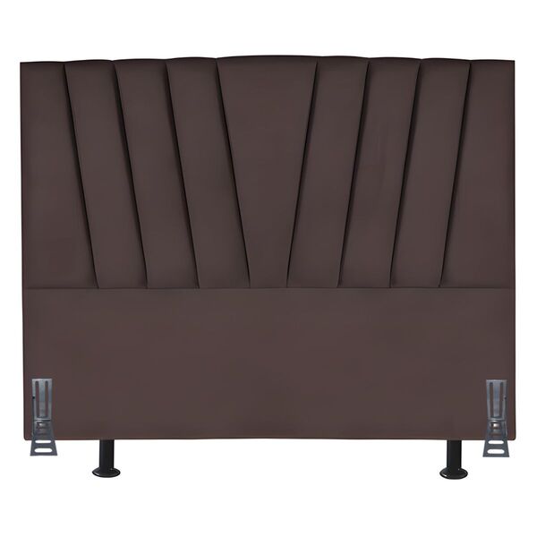 Cabeceira Cama Box Casal 140 Cm Ludmilla Em Suede Com Frame M