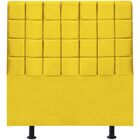 Cabeceira Cama Box Casal 140 Cm Mariana Suede Amarelo