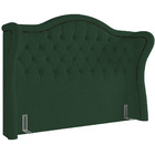 Cabeceira Cama Box Casal 140 Cm P05 Lisboa Bouclê Verde - Lya