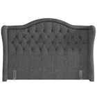 Cabeceira Cama Box Casal 140 Cm P05 Lisboa Linho Cinza Escuro