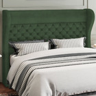 Cabeceira Cama Box Casal 140 Cm P05 Madrid Couríssimo Verde M