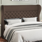 Cabeceira Cama Box Casal 140 Cm P05 Madrid Veludo Marrom - Ly