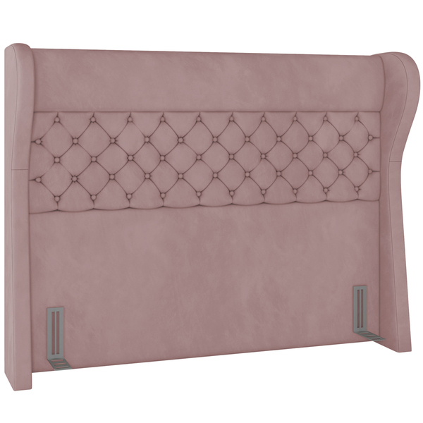 Cabeceira Cama Box Casal 140 Cm P05 Madrid Veludo Rosê - Lyam