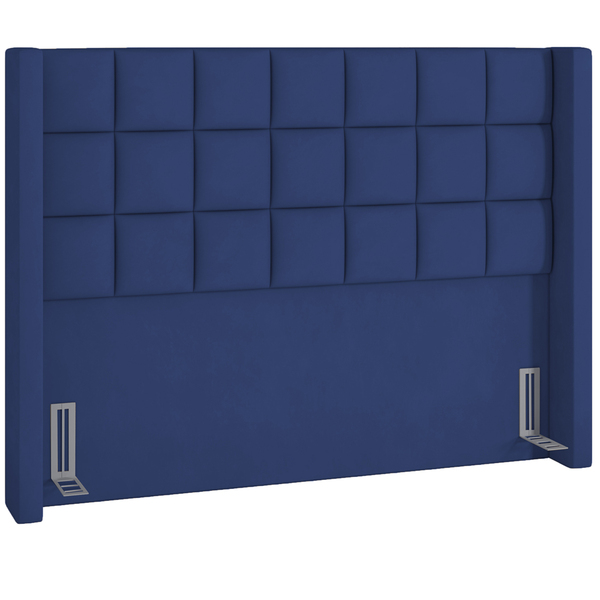 Cabeceira Cama Box Casal 140 Cm P05 Paris Veludo Azul Marinho
