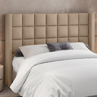 Cabeceira Cama Box Casal 140 Cm P05 Paris Veludo Bege - Lyam