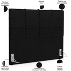 Cabeceira Cama Box Casal 140 Cm Roma W01 Couríssimo Preto - L
