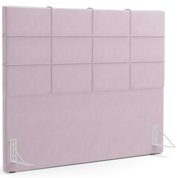 Cabeceira Cama Box Casal 140 Cm Roma W01 Suede Rosê - Lyam