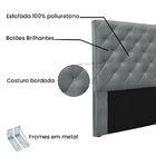 Cabeceira Cama Box Casal 140 Cm Tania Veludo S04 - D'rossi -