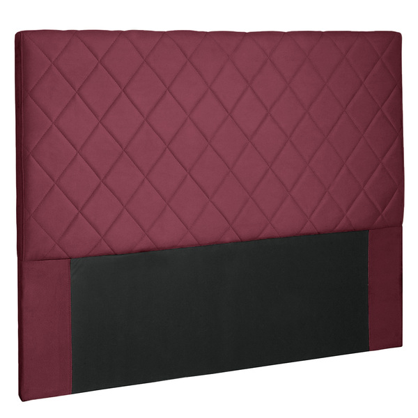 Cabeceira Cama Box Casal 140 Cm Trevelin Veludo Marsala - Nex