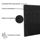 Cabeceira Cama Box Casal 140 Cm Verona Veludo S04 - D'rossi -