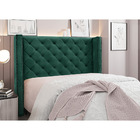 Cabeceira Cama Box Casal 140 Cm Vicenza Veludo Verde S04 - D'