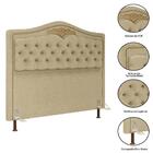 Cabeceira Cama Box Casal 140cm Com Calçadeira Baú Imperial J0