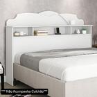 Cabeceira Cama Box Casal 140cm Com Nichos Cristal G03 Branco
