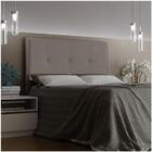 Cabeceira Cama Box Casal 140cm D10 Ametista Suede Bege - Mpoz