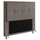 Cabeceira Cama Box Casal 140cm D10 Ametista Suede Bege - Mpoz