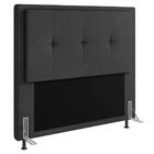 Cabeceira Cama Box Casal 140cm D10 Ametista Suede Cinza - Mpo
