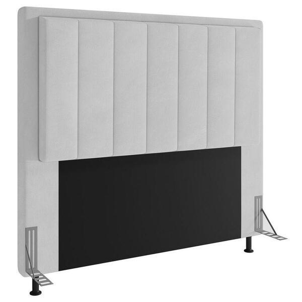 Cabeceira Cama Box Casal 140cm D10 Opala Corano Branco - Mpoz
